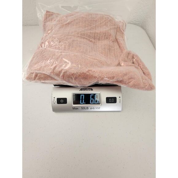 Madewell Sweater Womens Extra Small Pink Mock Neck Alpaca Wool Blend Pullover - Picture 12 of 12